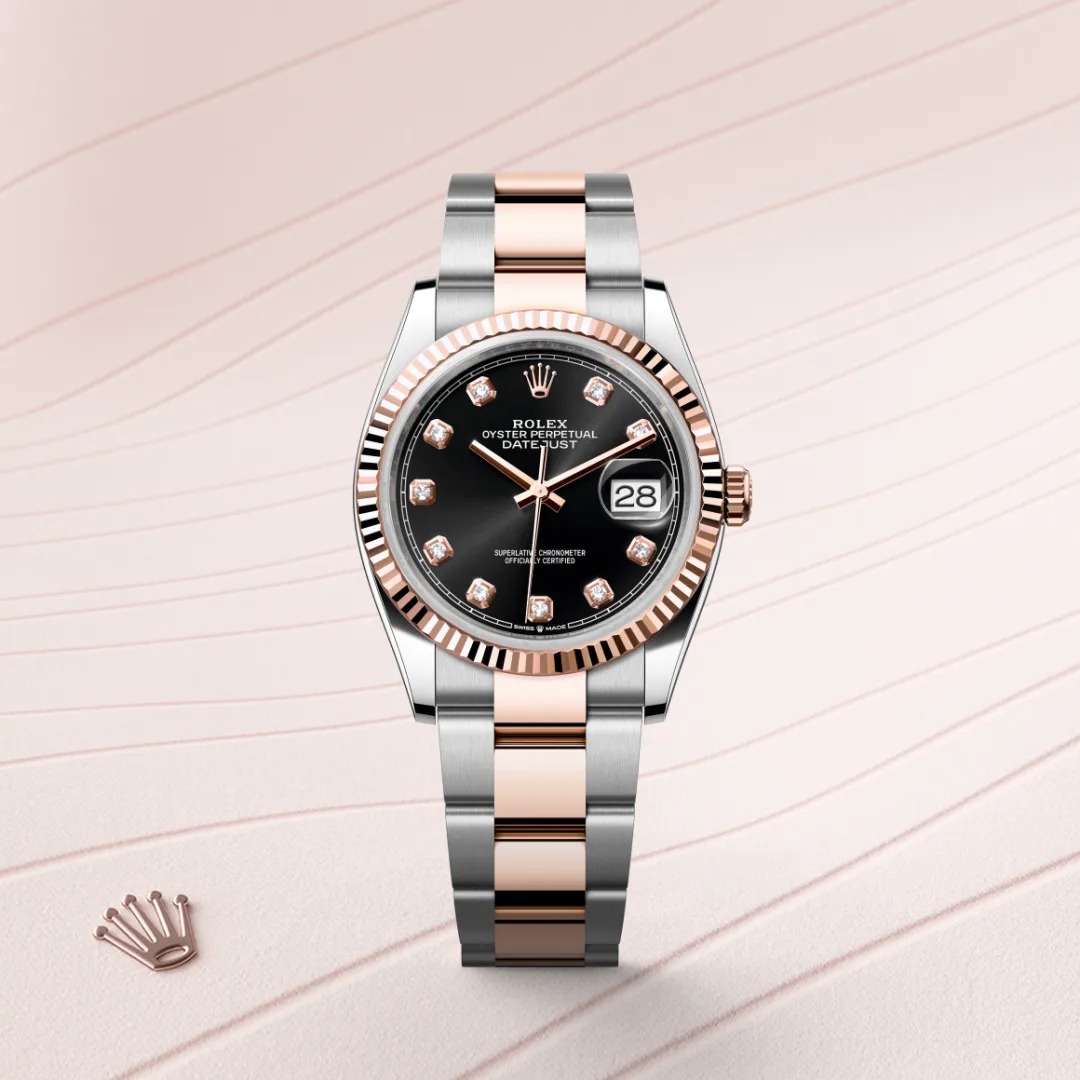 Rolex Datejust in Rolesor Everose (combinazione di acciaio Oystersteel e oro Everose), M126231-0020 - Verga 1947