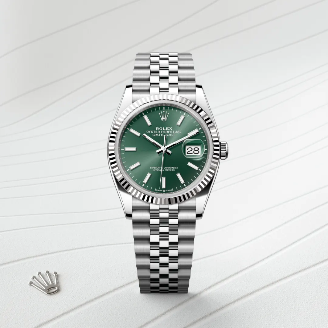 Rolex Datejust in Rolesor bianco (combinazione di acciaio Oystersteel e oro bianco), M126234-0051 - Verga 1947