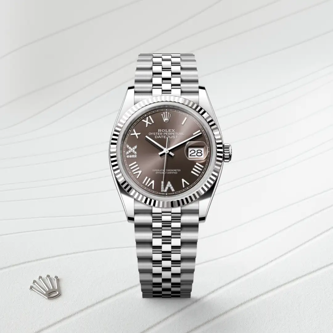Rolex Datejust in White Rolesor - combination of Oystersteel and white gold, M126234-0071 - Verga 1947