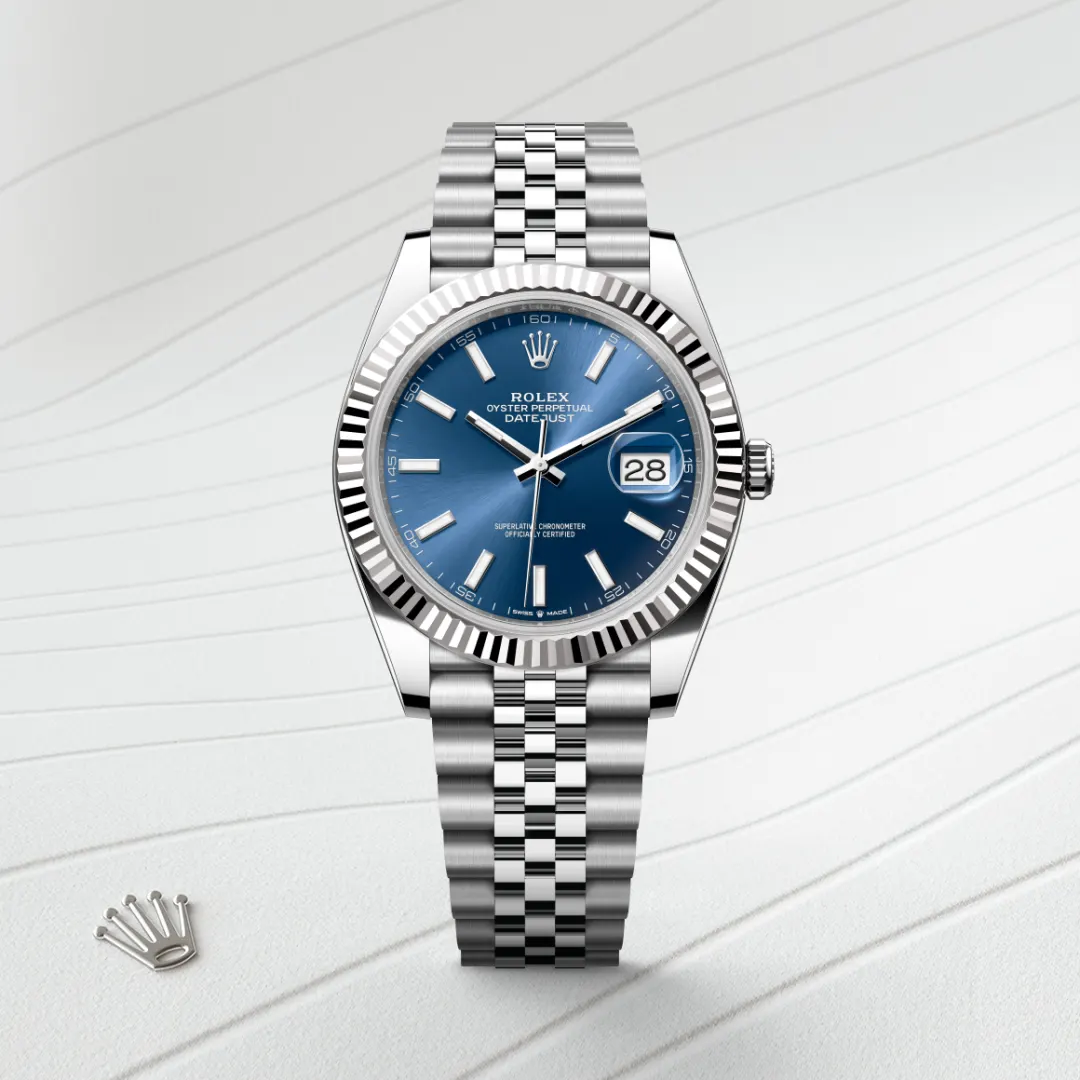 Rolex Datejust in Rolesor bianco (combinazione di acciaio Oystersteel e oro bianco), M126334-0002 - Verga 1947