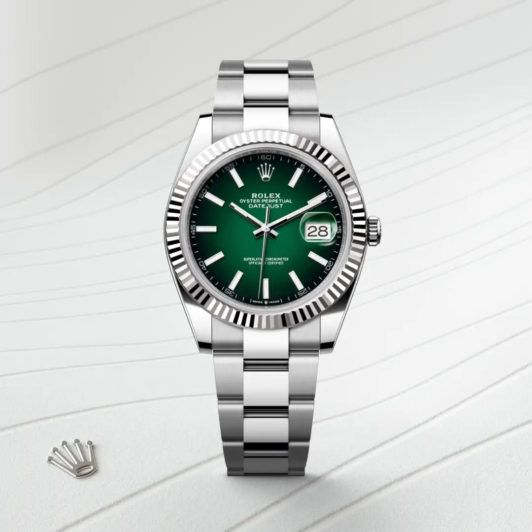 Rolex Datejust in White Rolesor - combination of Oystersteel and white gold, M126334-0033 - Verga 1947