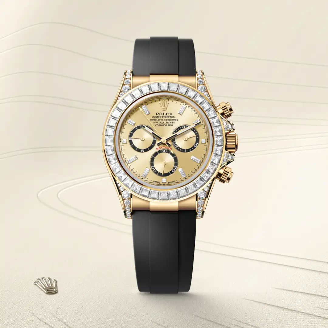 Rolex Cosmograph Daytona in Oro giallo 18 ct, anse con diamanti, M126538TBR-0004 - Verga 1947