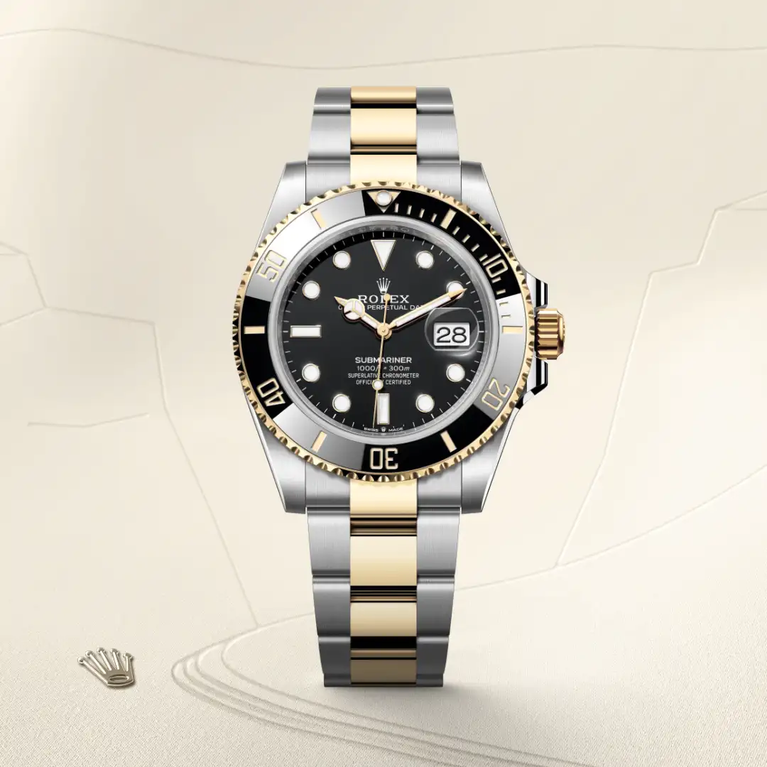 Rolex Submariner in Rolesor giallo (combinazione di acciaio Oystersteel e oro giallo), M126613LN-0002 - Verga 1947