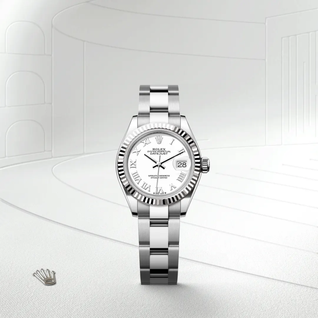 Rolex Lady-Datejust in Rolesor bianco (combinazione di acciaio Oystersteel e oro bianco), M279174-0020 - Verga 1947