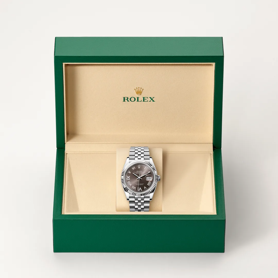 Rolex Datejust in White Rolesor - combination of Oystersteel and white gold, M126234-0071 - Verga 1947
