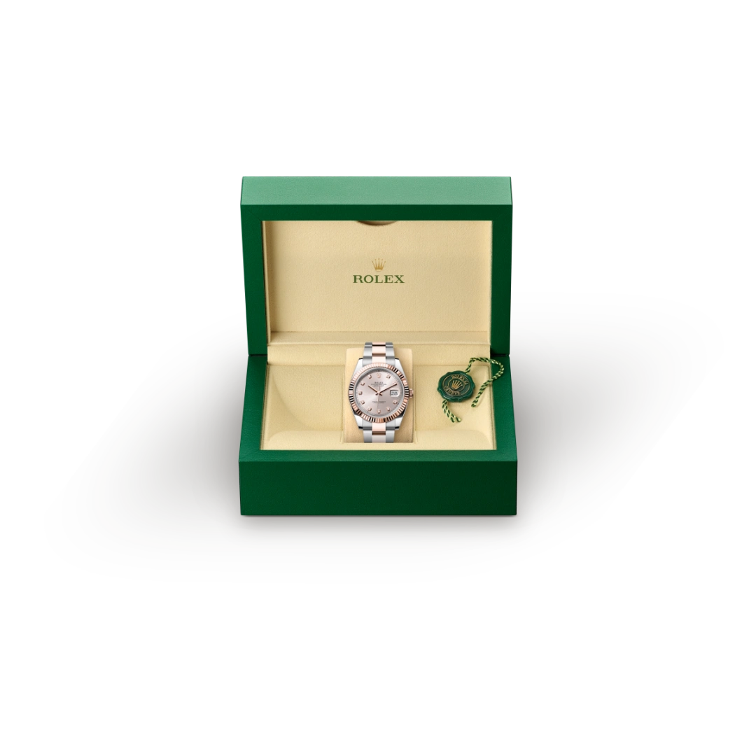 Rolex Datejust in Rolesor Everose (combinazione di acciaio Oystersteel e oro Everose), M126331-0007 - Verga 1947