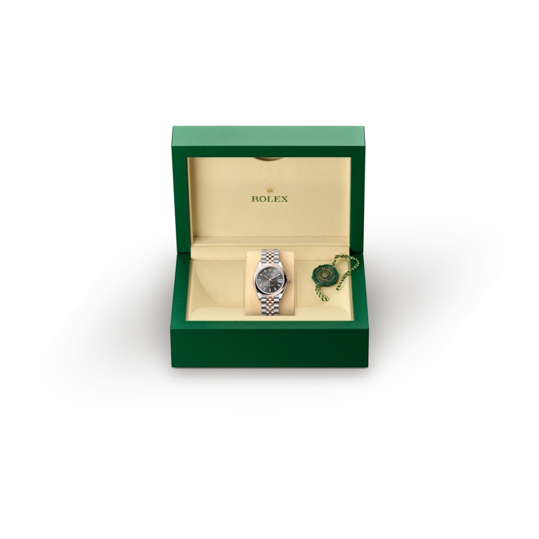 Rolex Datejust in Rolesor Everose (combinazione di acciaio Oystersteel e oro Everose), M278241-0018 - Verga 1947