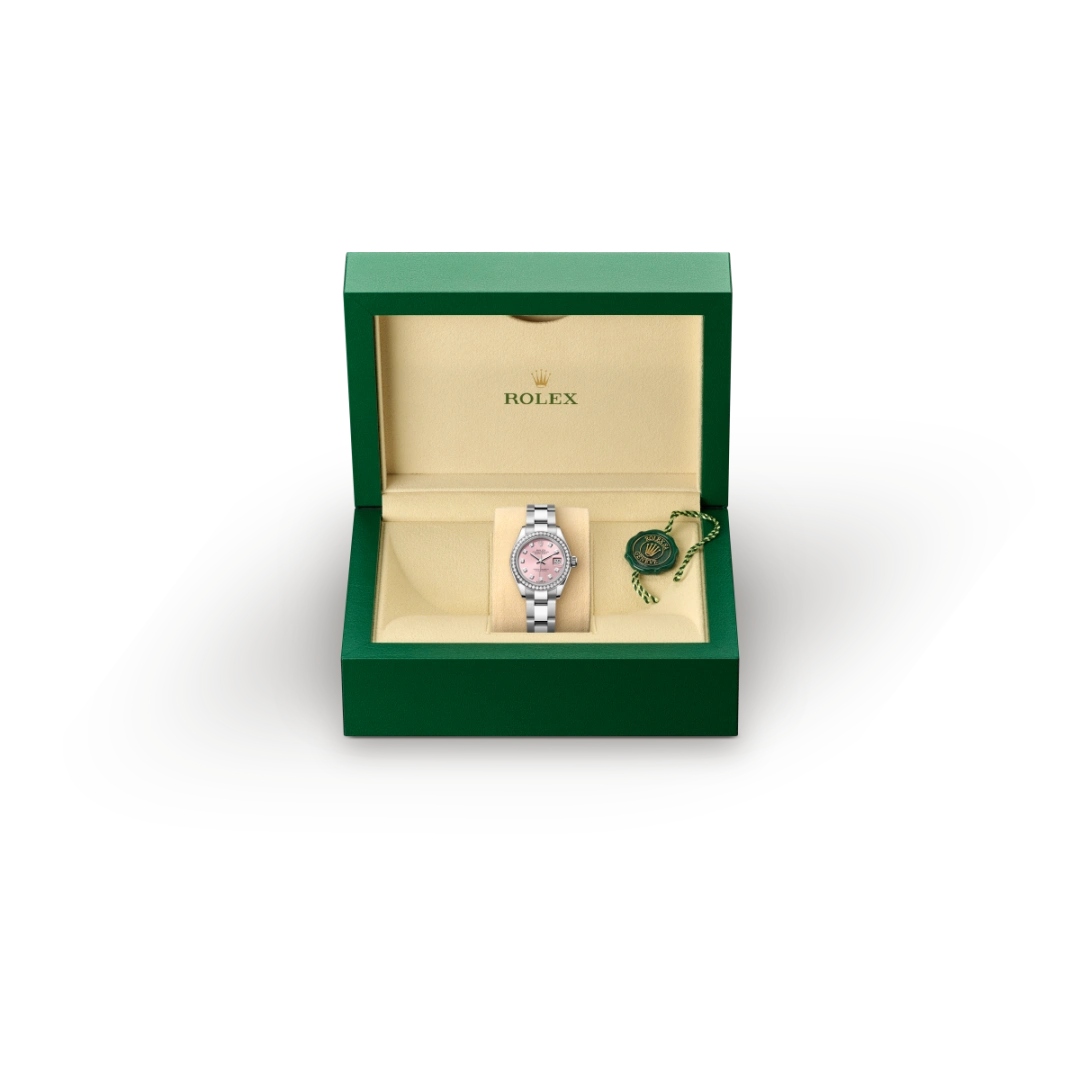 Rolex Lady-Datejust in Rolesor bianco (combinazione di acciaio Oystersteel e oro bianco), M279384RBR-0004 - Verga 1947