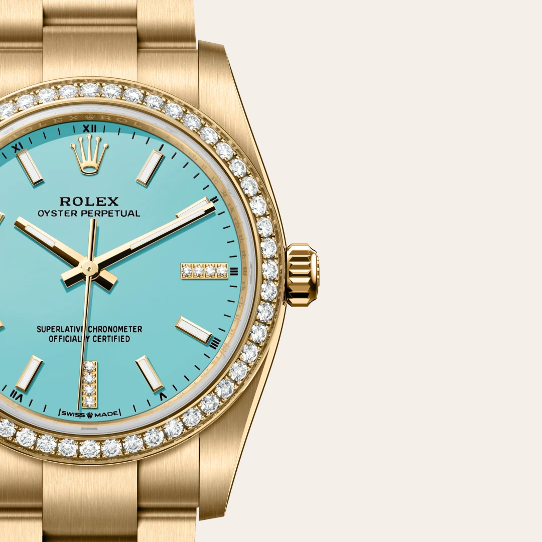 Rolex Oyster Perpetual in Oro giallo 18 ct, M124248RBR-0002 - Verga 1947