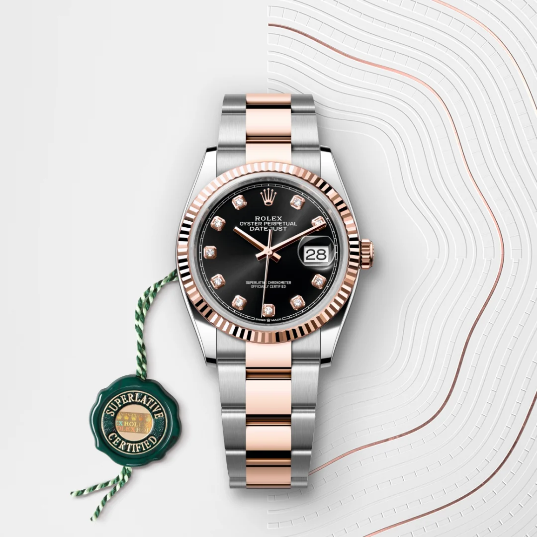 Rolex Datejust in Rolesor Everose (combinazione di acciaio Oystersteel e oro Everose), M126231-0020 - Verga 1947