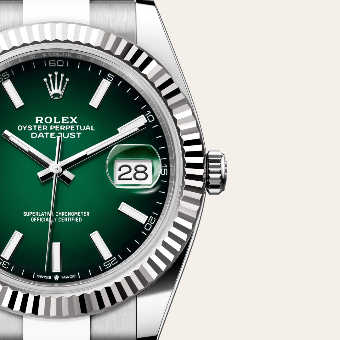 Rolex Datejust in White Rolesor - combination of Oystersteel and white gold, M126334-0033 - Verga 1947