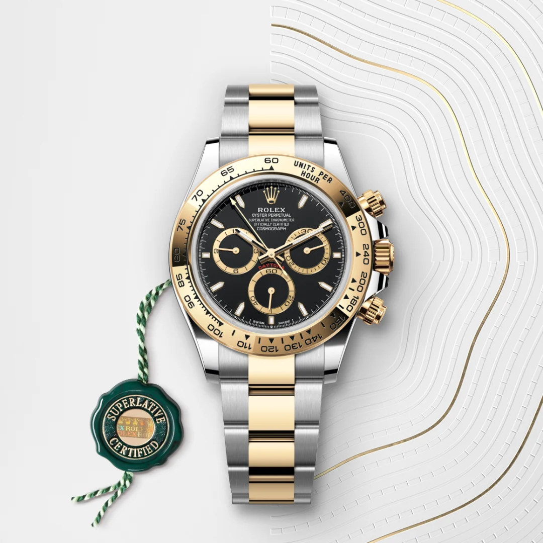 Rolex Cosmograph Daytona in Rolesor giallo (combinazione di acciaio Oystersteel e oro giallo), M126503-0003 - Verga 1947
