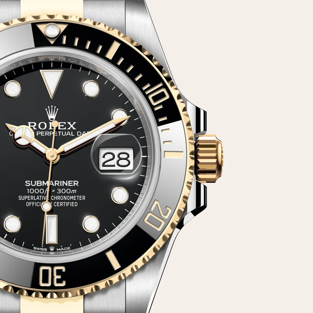 Rolex Submariner in Rolesor giallo (combinazione di acciaio Oystersteel e oro giallo), M126613LN-0002 - Verga 1947