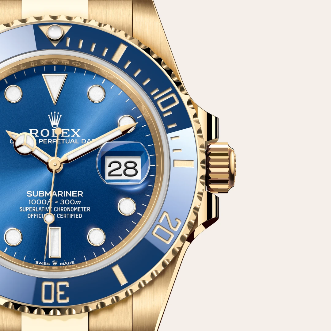 Rolex Submariner in 18 ct yellow gold, M126618LB-0002 - Verga 1947