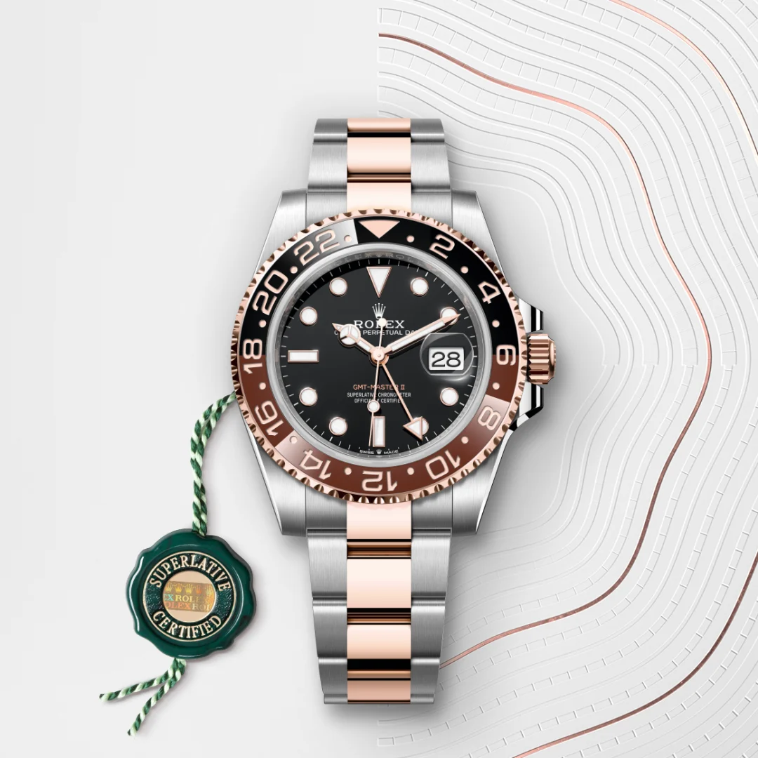 Rolex GMT-Master II in Rolesor Everose (combinazione di acciaio Oystersteel e oro Everose), M126711CHNR-0002 - Verga 1947