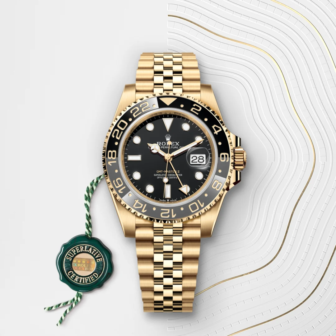 Rolex GMT-Master II in Oro giallo 18 ct, M126718GRNR-0001 - Verga 1947