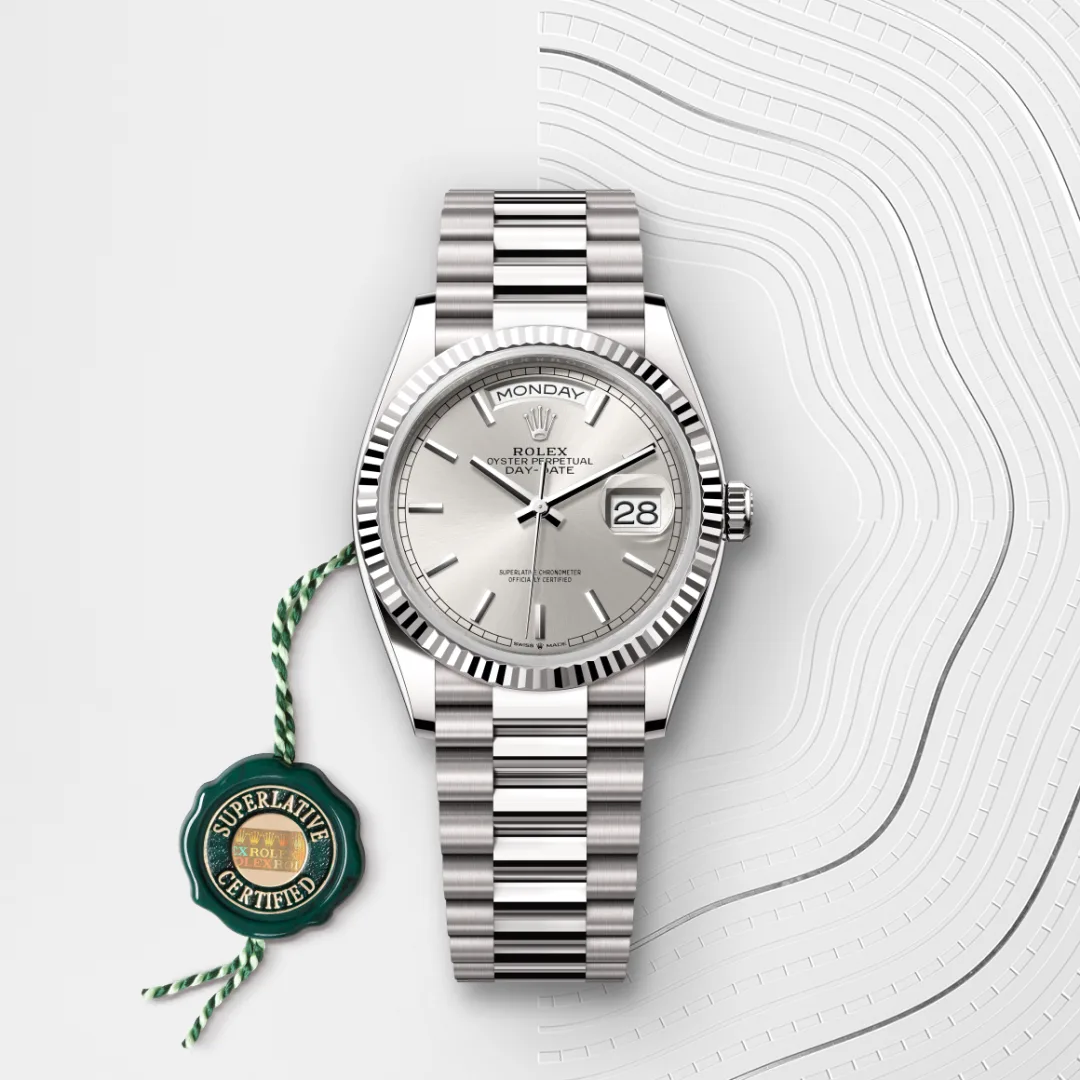 Rolex Day-Date in Oro bianco 18 ct, M128239-0005 - Verga 1947