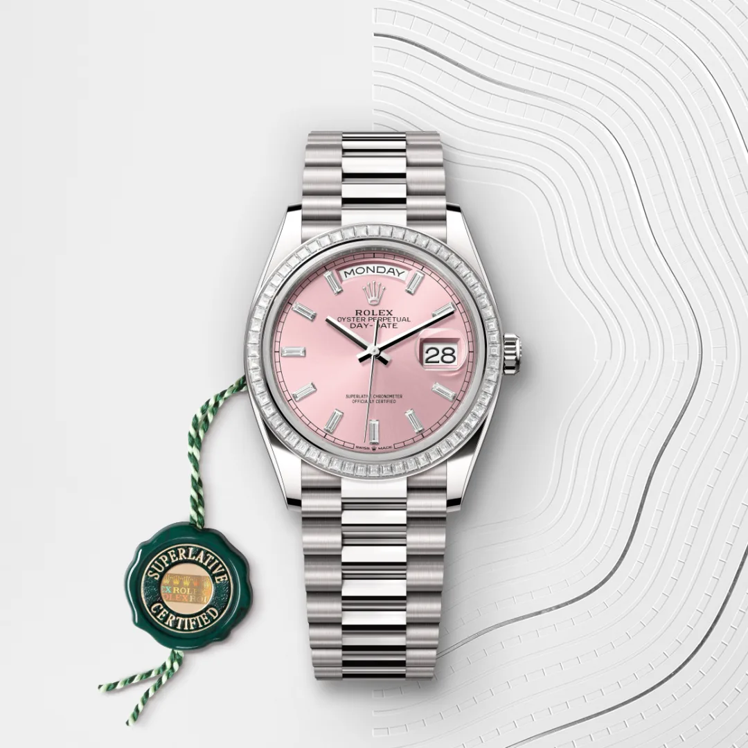 Rolex Day-Date in Oro bianco 18 ct, M128399TBR-0029 - Verga 1947