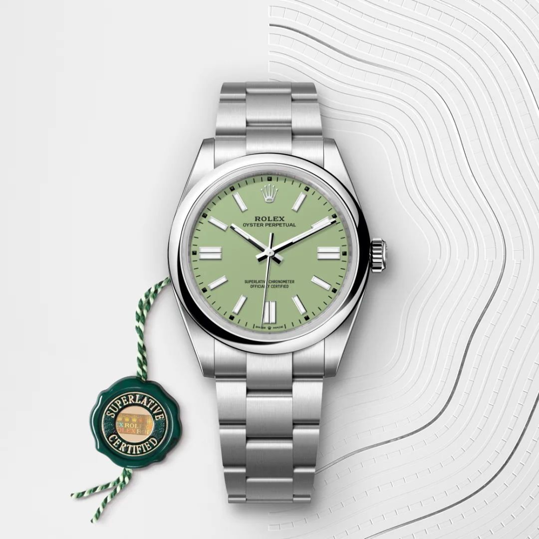 Rolex Oyster Perpetual in Oystersteel, M134300-0006 - Verga 1947