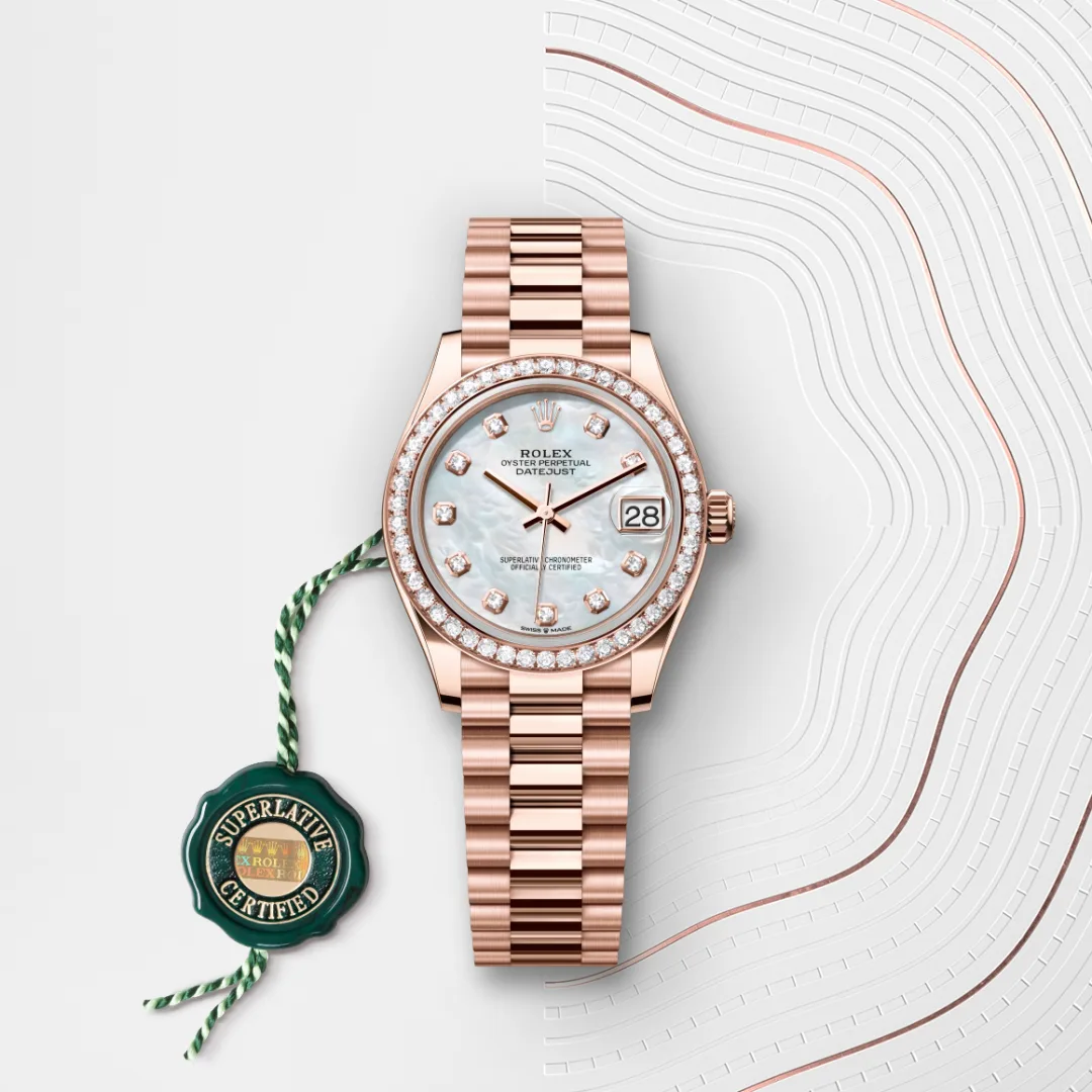 Rolex Datejust in Oro Everose 18 ct, M278285RBR-0005 - Verga 1947