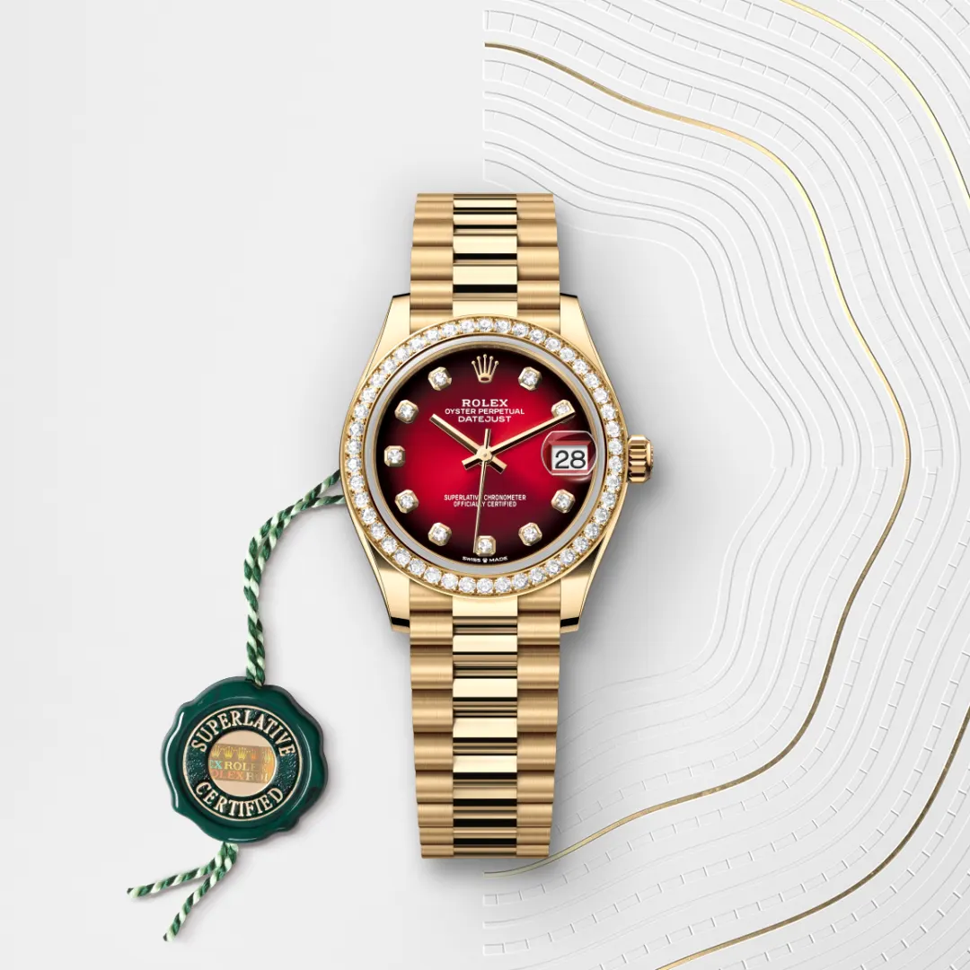 Rolex Datejust in 18 ct yellow gold, M278288RBR-0041 - Verga 1947