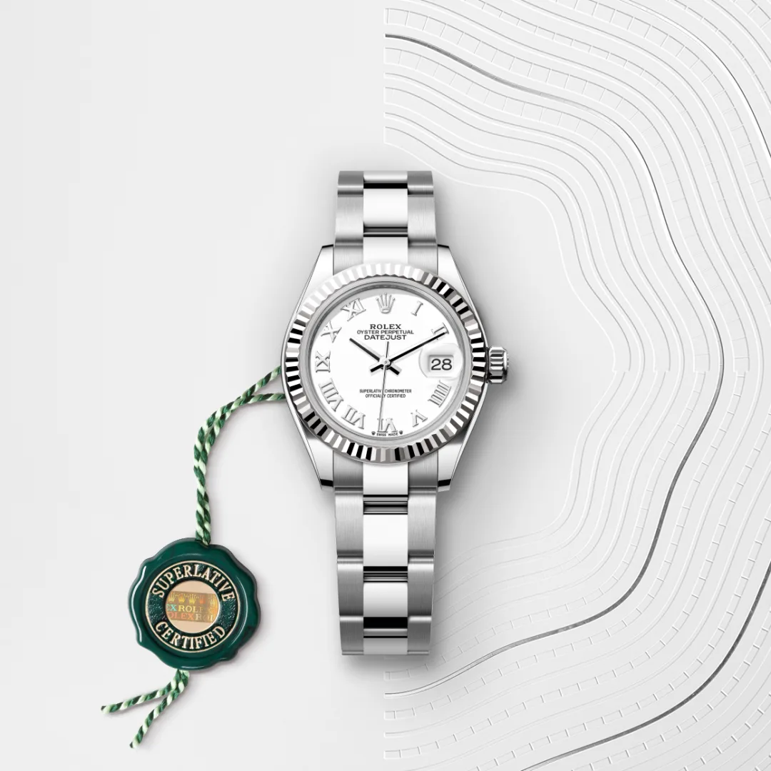 Rolex Lady-Datejust in Rolesor bianco (combinazione di acciaio Oystersteel e oro bianco), M279174-0020 - Verga 1947
