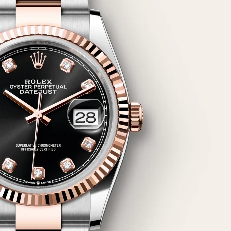 Rolex Datejust in Rolesor Everose (combinazione di acciaio Oystersteel e oro Everose), M126231-0020 - Verga 1947
