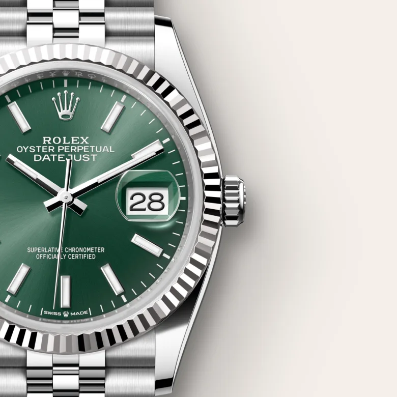 Rolex Datejust in Rolesor bianco (combinazione di acciaio Oystersteel e oro bianco), M126234-0051 - Verga 1947
