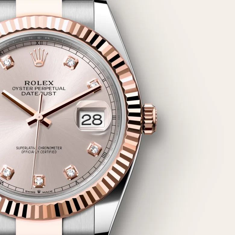 Rolex Datejust in Rolesor Everose (combinazione di acciaio Oystersteel e oro Everose), M126331-0007 - Verga 1947