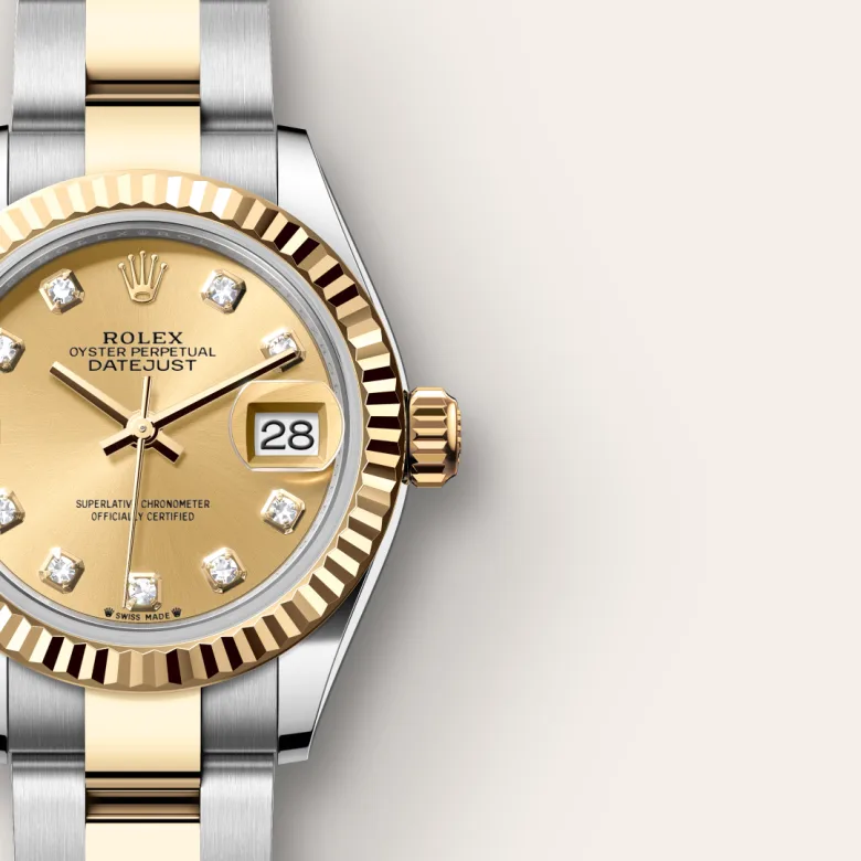 Rolex Lady-Datejust in Rolesor giallo (combinazione di acciaio Oystersteel e oro giallo), M279173-0012 - Verga 1947