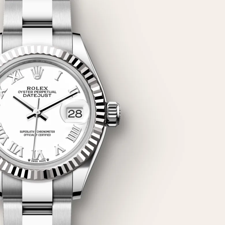 Rolex Lady-Datejust in Rolesor bianco (combinazione di acciaio Oystersteel e oro bianco), M279174-0020 - Verga 1947