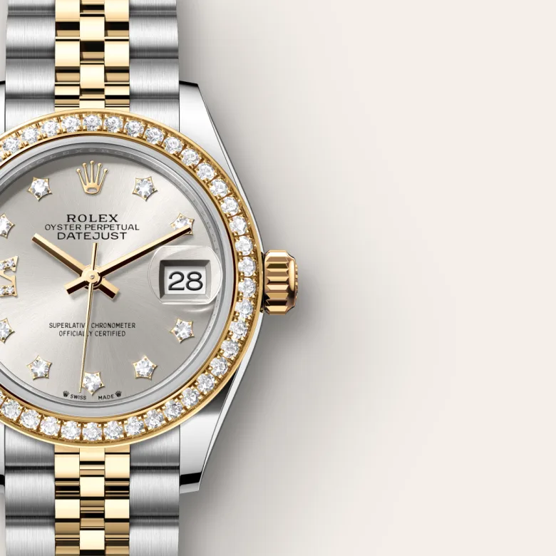Rolex Lady-Datejust in Rolesor giallo (combinazione di acciaio Oystersteel e oro giallo), M279383RBR-0003 - Verga 1947
