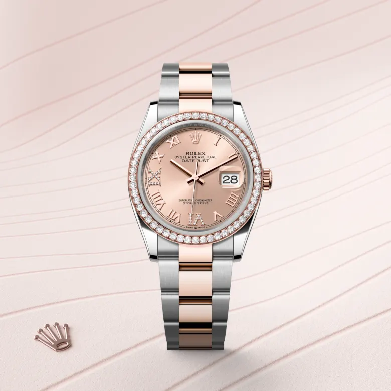Rolex Datejust in Rolesor Everose (combinazione di acciaio Oystersteel e oro Everose), M126281RBR-0016 - Verga 1947