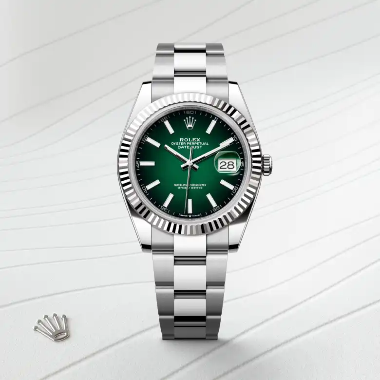 Rolex Datejust in White Rolesor - combination of Oystersteel and white gold, M126334-0033 - Verga 1947