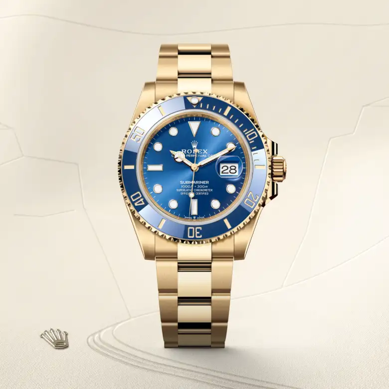 Rolex Submariner in 18 ct yellow gold, M126618LB-0002 - Verga 1947