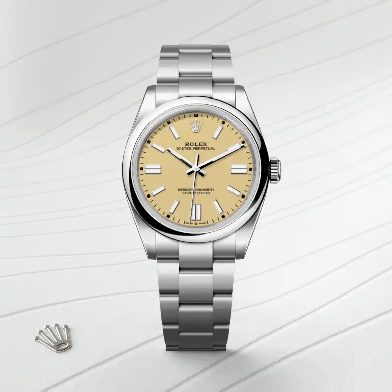 Rolex Oyster Perpetual in Oystersteel, M134300-0007 - Verga 1947