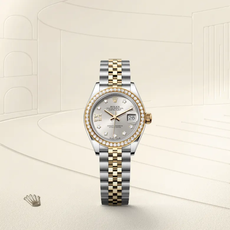 Rolex Lady-Datejust in Rolesor giallo (combinazione di acciaio Oystersteel e oro giallo), M279383RBR-0003 - Verga 1947
