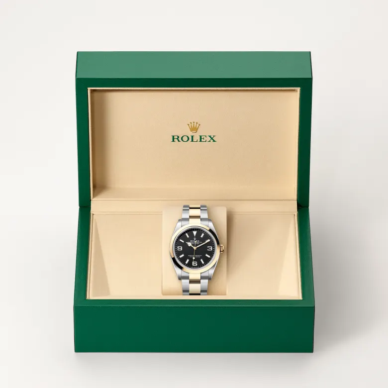 Rolex Explorer in Yellow Rolesor - combination of Oystersteel and yellow gold, M124273-0001 - Verga 1947