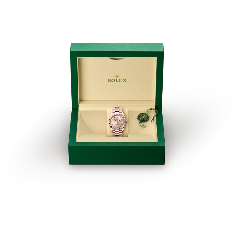 Rolex Day-Date in Oro Everose 18 ct, M128235-0009 - Verga 1947