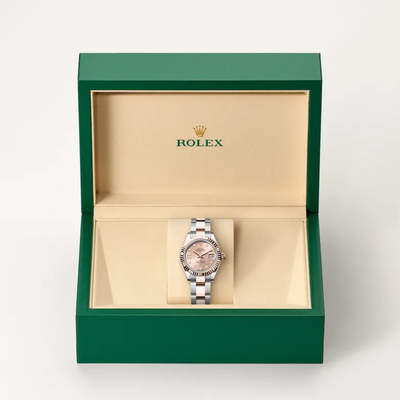 Rolex Lady-Datejust in Rolesor Everose (combinazione di acciaio Oystersteel e oro Everose), M279171-0028 - Verga 1947