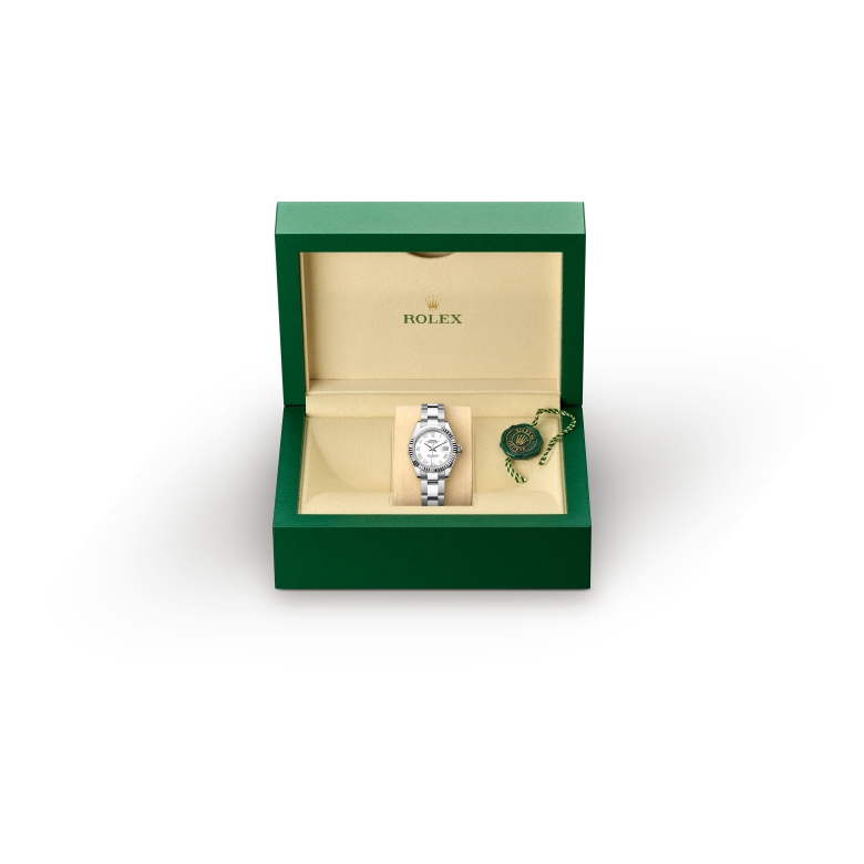 Rolex Lady-Datejust in Rolesor bianco (combinazione di acciaio Oystersteel e oro bianco), M279174-0020 - Verga 1947