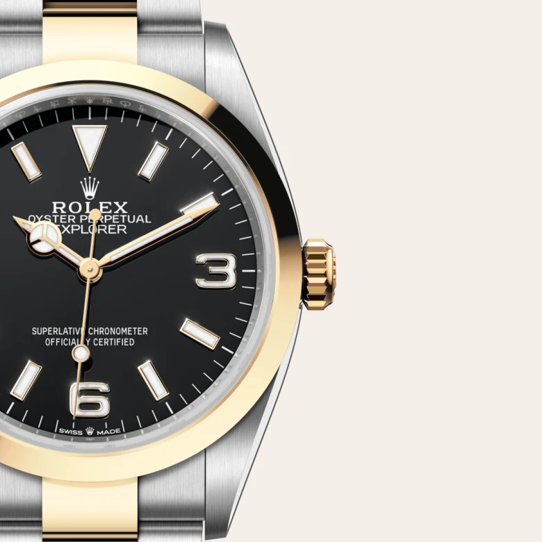 Rolex Explorer in Yellow Rolesor - combination of Oystersteel and yellow gold, M124273-0001 - Verga 1947