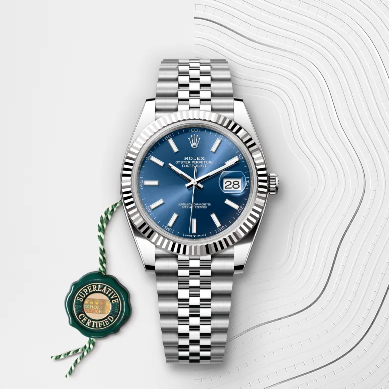 Rolex Datejust in Rolesor bianco (combinazione di acciaio Oystersteel e oro bianco), M126334-0002 - Verga 1947