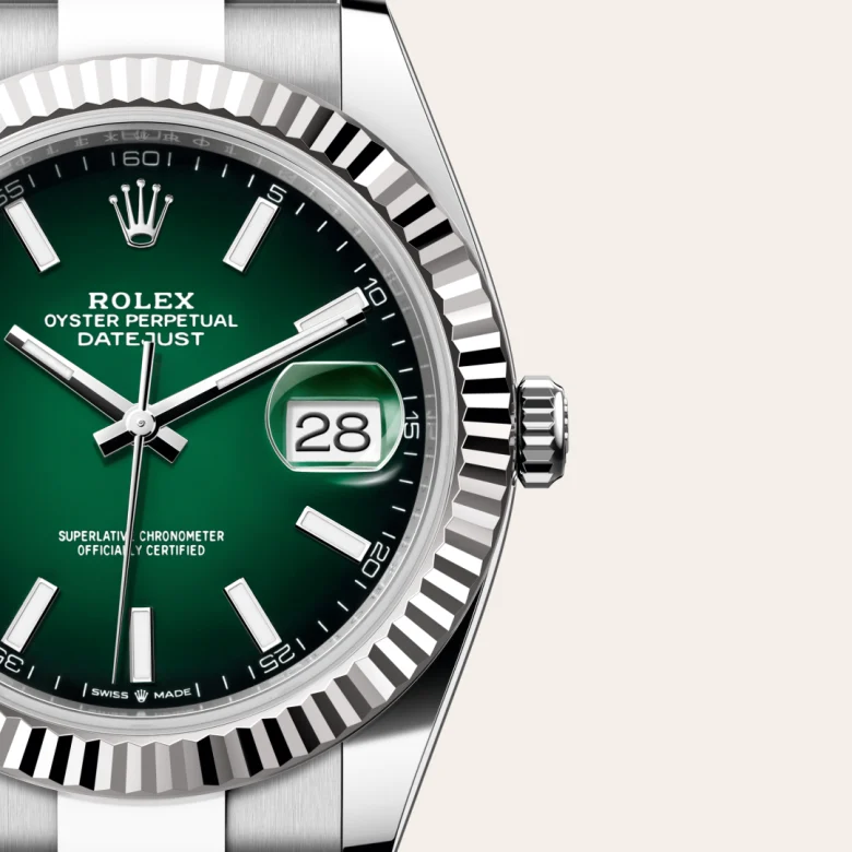 Rolex Datejust in White Rolesor - combination of Oystersteel and white gold, M126334-0033 - Verga 1947
