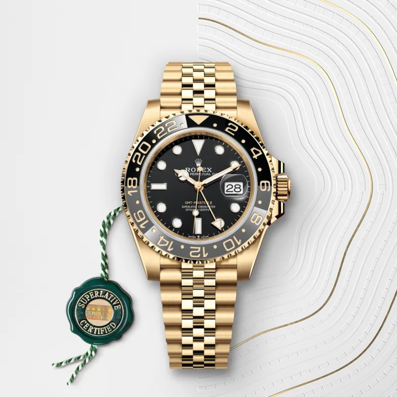 Rolex GMT-Master II in Oro giallo 18 ct, M126718GRNR-0001 - Verga 1947