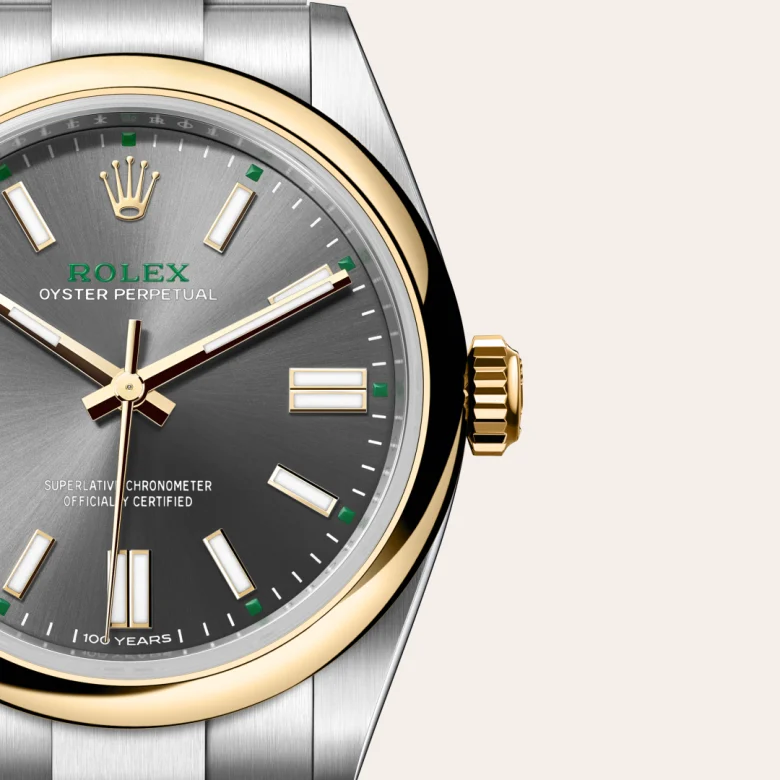Rolex Oyster Perpetual in Rolesor giallo (combinazione di acciaio Oystersteel e oro giallo), M134303-0001 - Verga 1947