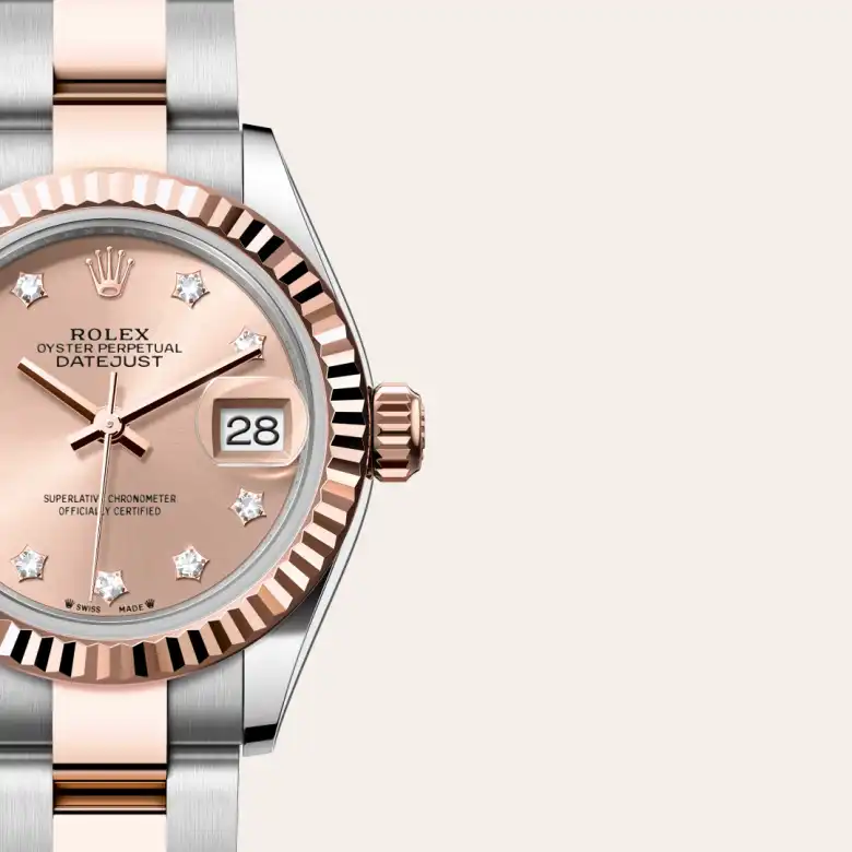 Rolex Lady-Datejust in Rolesor Everose (combinazione di acciaio Oystersteel e oro Everose), M279171-0028 - Verga 1947
