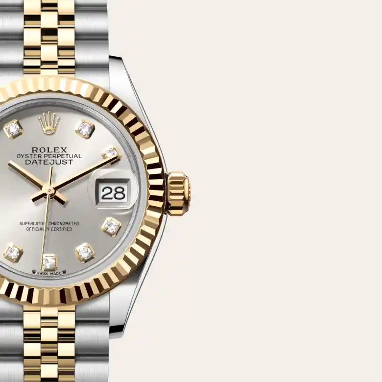 Rolex Lady-Datejust in Rolesor giallo (combinazione di acciaio Oystersteel e oro giallo), M279173-0007 - Verga 1947