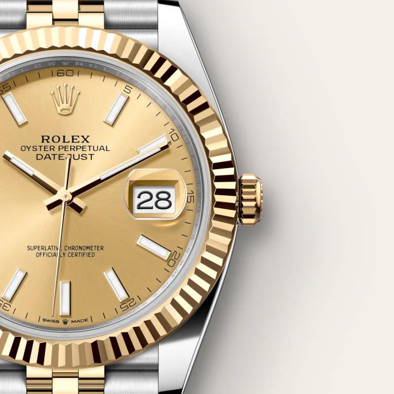 Rolex Datejust in Rolesor giallo (combinazione di acciaio Oystersteel e oro giallo), M126333-0010 - Verga 1947