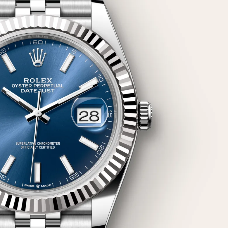 Rolex Datejust in Rolesor bianco (combinazione di acciaio Oystersteel e oro bianco), M126334-0002 - Verga 1947